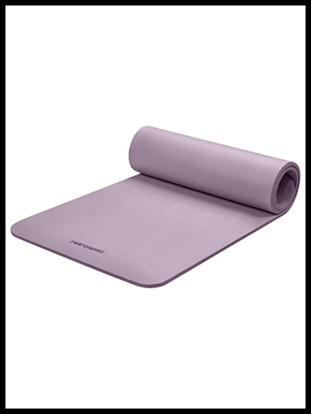 Thick 1/2in Non-Slip Yoga Mat 72x24in with Nylon Strap, BPA-Free Foam